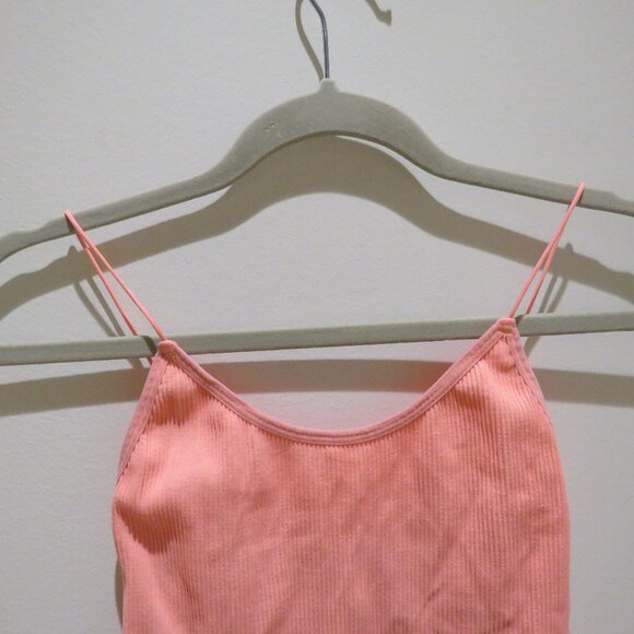 ARITZIA SUNDAY BEST Ribbed Seamless Bodysuit in Neon Sunset Stretch Feminine M/L - Picture 4 of 13